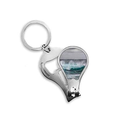 Imagem de Cortador de unhas Sea Ocean Wave Science Nature Picture cortador abridor chaveiro tesoura