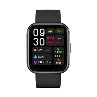 Imagem de SZAMBIT Pulseira fitness fashion 1,69 polegadas Full Touch Smart Watch GTS4 compatível com Android e IOS para homens e mulheres (Preto)