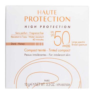 Imagem de Protetor Solar Facial Compacto Avène Haute Protection Cor Doré Pele Morena FPS 50 com 10g 10g