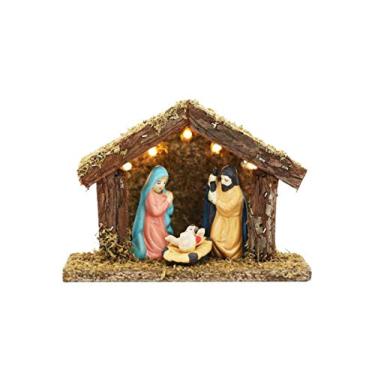 Imagem de PRESÉPIO PORCELANA 5LED 3FIG/8CM CS 17CM