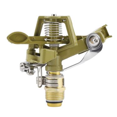 Imagem de Pulverizador de jardim giratório ajustável de irrigação de gramado inclui inserção de terra de liga de zinco de 360 ° e cabeça de pulverização de água para gramado