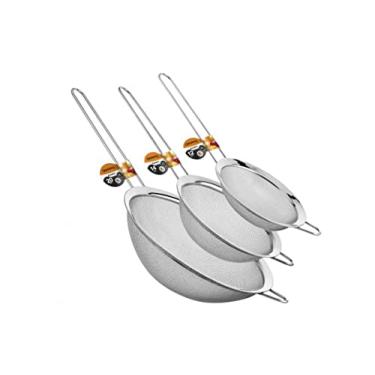 Imagem de Kit Peneiras em aço inox 12, 14 e 20cm - Origina Line