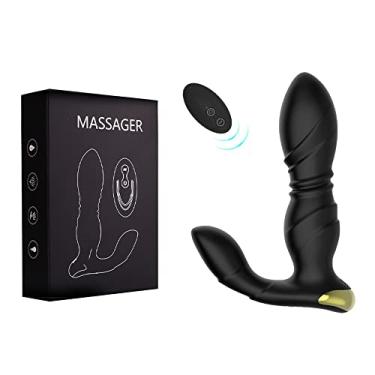 Imagem de Massageador de Próstata com Vai e Vem Plug Anal com Controle Remoto 8 Intensidades