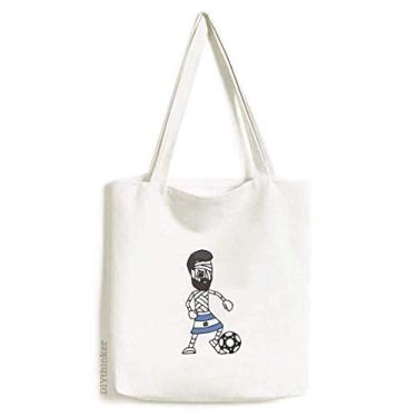 Imagem de Bolsa de lona esportiva Argentina Mummy Football bolsa de compras casual