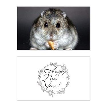 Imagem de Hamster Animal Rat Pet Cute Eat New Year Festival Greeting Card Bless Message Gift