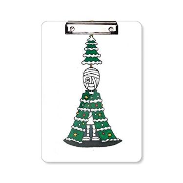 Imagem de Egypt Mummy Horus Capa de árvore de Natal Pasta Prancheta Placa de suporte A4