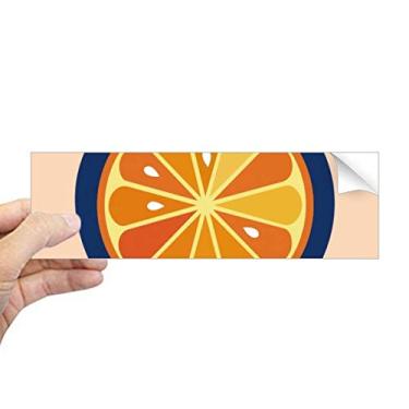 Imagem de DIYthinker O alfabeto laranja fruta linda estampa retangular para-choque adesivo notebook janela decalque