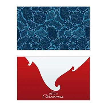Imagem de Ilustração estrutural de células de microscópio azul feriado feriado Feliz Natal Cartão de parabéns Mensagem de Natal