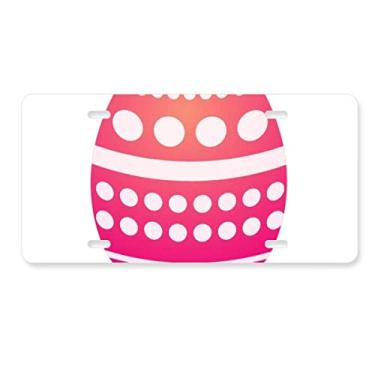 Imagem de DIYthinker Festival de Religião de Páscoa, Manchas Rosas, Placa de Carro Decoração de Carro Acessório de Aço Inoxidável