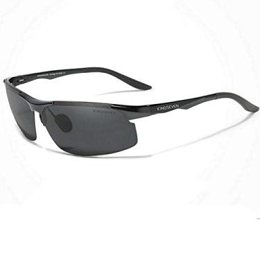 Imagem de Óculos de Sol Masculino Esportivo Kingseven Proteção Polarizados UV400 Anti-Reflexo N-9126 (C1)