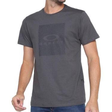Imagem de Camiseta Oakley Texture Graphic Masculina Cinza Escuro