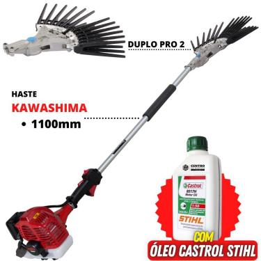 Imagem de Derriçadeira de Café Kawashima Haste 110cm Garra Dupla Pro 2 Com Motor M-2600 2T 25cc P...