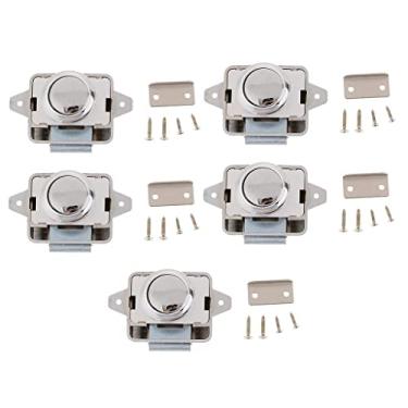 Imagem de 5 x trava de botão de trava para gabinete motorhome caravan