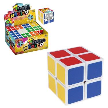 Imagem de Cubo Mágico Junior 2X2X2 Branco 35Mm