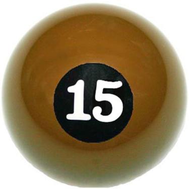 Imagem de Bola Numero 15 Quinze Sinuca Bilhar Snooker Numerada