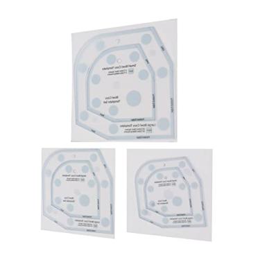 Imagem de Conjunto de régua de corte modelo aconchegante tigela de acrílico modelo aconchegante padrão de 3 tamanhos, 15 cm, 20 cm, 25,4 cm