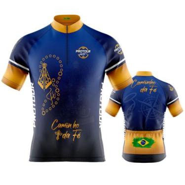 Imagem de Camisa Ciclismo Masculina Pro Tour Com Bolsos Proteção Solar Uv50
