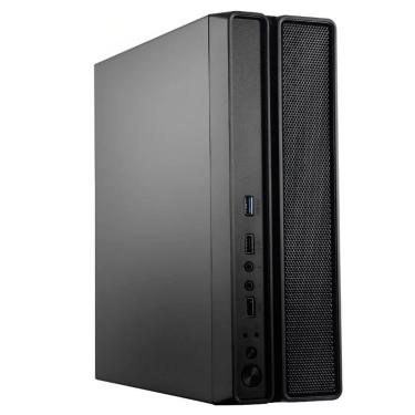 Imagem de Gabinete Bluecase Slimdesk, Fonte 200W, USB 3.0, mATX, Preto - BG-2002