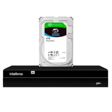 Imagem de NVR NVD 1408 4K Ultra HD Intelbras Gravador de vídeo via rede IP + HD Para Armazenamento (4tb)
