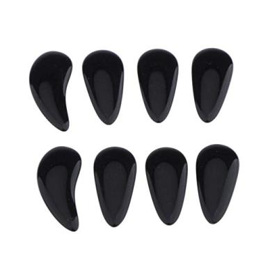 Imagem de D Pack of 8 Guzheng Finger Picks, Chinese Gu Zheng Nails Large/Small/Medium - Blue Mcoding/441 (Color : Black L)