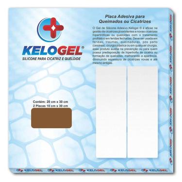 Imagem de Placa De Silicone Queimados E Cicatriz 20Cmx30Cm Kelogel