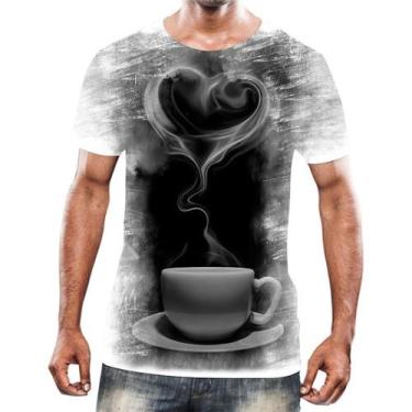 Imagem de Camiseta Camisa Estampas Eu Amo Café Coffee Grãos Arte Hd 15 - Enjoy S