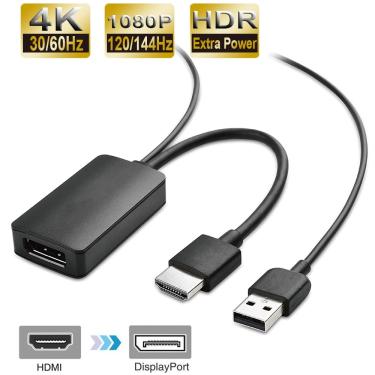 Imagem de Navceker-Cabo HDMI para Displayport  Conversor HDMI para DP  Adaptador para PS5  PS4  Pro  XBox  4K