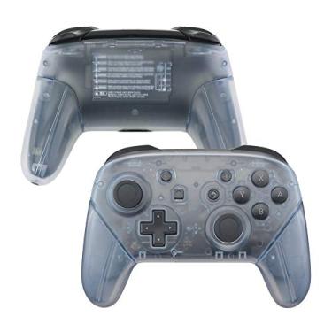 Imagem de eXtremeRate Geleira Azul Alças de placa traseira para Nintendo Switch Pro Controller, capa de reposição para Nintendo Switch Pro – controle não incluído