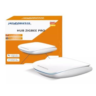Imagem de Hub Zigbee Pro NovaDigital HZN-PRO 3 Mesh Bridge Bluetooth Wi-fi Alexa Tuya Smart Life