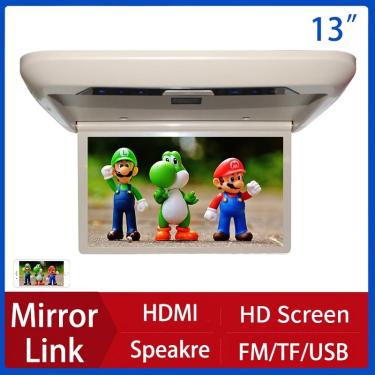 Imagem de Car Video Player com tela LCD HD  Monitor de montagem no telhado  Flip Down Display  TV teto