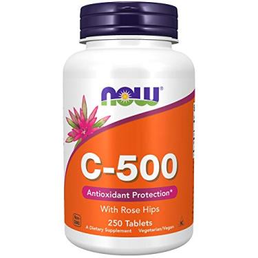 Imagem de NOW Foods - Vitamina C-500 com Rose Hips - 250 comprimidos