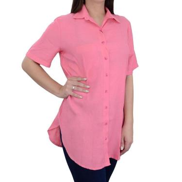 Imagem de Camisa Feminina Milani Chemise Kami Rosa - 206-Feminino