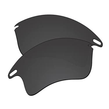 Imagem de EZReplace Lentes de reposição para óculos de sol Oakley Fast Jacket XL OO9156 (lentes polarizadas) - Serve para armação Oakley Fast Jacket XL (preto carbono)