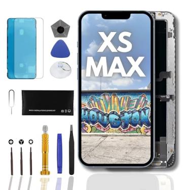 Imagem de LW Tela LCD de substituição para iPhone Xs Max digitalizador 3D tela sensível ao toque 16.5 cm display LCD com kit de ferramentas de reparo completo protetor de vidro temperado à prova d'água modelo