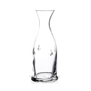 Imagem de Garrafa de vidro La Rochere Napoleon Bee 1,105 g, vidro decorativo com design em relevo de abelha francesa, vidro francês fino, jarra de bebida, jarra de água de cabeceira, jarra de chá gelado pode