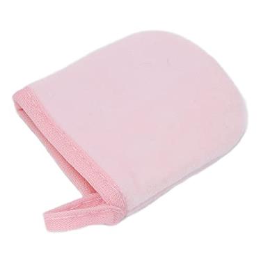Imagem de Luvas Aplicadoras de Loção de Microfibra Autobronzeadora Rosa para Fácil Bronzeamento
