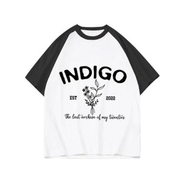 Imagem de Camiseta Rm Solo índigo, camisetas soltas k-pop unissex com suporte impresso camisetas de algodão Merch, Branco, M
