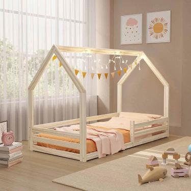 Imagem de Cama Montessoriana Com Colchão de Madeira Maciça Naturale Amy Shop JM