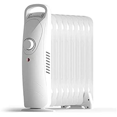 Imagem de Aquecimento elétrico com termostato, radiador a óleo 600 Watts/800 Watts/1000 Watts, radiador elétrico economizador de energia, aquecedores para salas grandes, para salas de até 30 metros qu