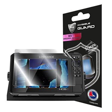 Imagem de IPG Protetor de tela sensível ao toque Lowrance HDS-9 Live Fishfinder 22 cm película transparente ultra HD invisível antiarranhões - suave/autorcura/livre de bolhas para HDS-9