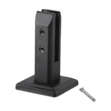 Imagem de Ioensy Grampo de vidro de aço inoxidável Grampo de vidro Grampo de corrimão de vidro Fácil instalação de torneiras de vidro para escada, piscina, cerca, Preto