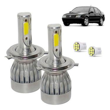 Imagem de Kit Super Led Bora 2000 a 2007 Farol Alto e Baixo H4 20000 Lumens - LU