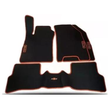 Imagem de Jogo de Tapete Onix Com Traseiro Inteiriço - A.R Variedades MT