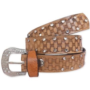 Imagem de Cinto Strass Country Cowgirl Infantil Feminino Criança - DRC, Palha, 6