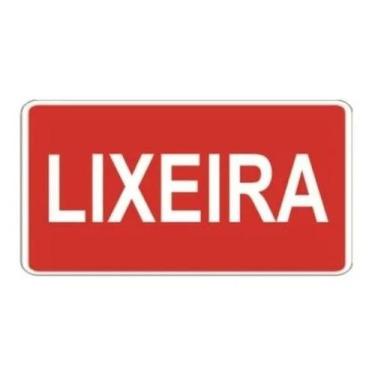 Imagem de kit 3 - Adesivos Para Lixeiras Lixos 20 X 10 Cm 3uni. - Adesivo sinali