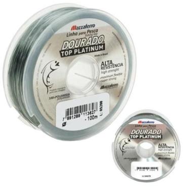 Imagem de Linha Pesca Monofilamento Platinum 100m 0.90mm Suporta 47kg - mazzafer