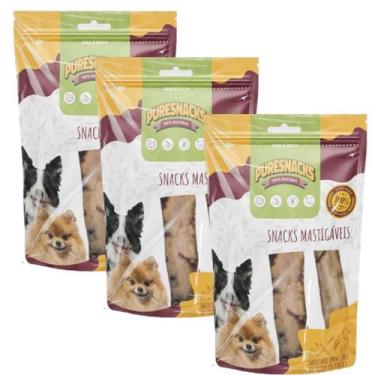 Imagem de Petisco para cachorro Costela Bovina Puresnacks Natural 3un
