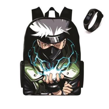 Imagem de Mochila Escolar Lançamento mais Relogio Novidade Cojunto Top - Kaut