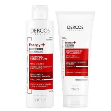 Imagem de Vichy Dercos Kit  Shampoo Estimulante + Condicionador Energizante Anti