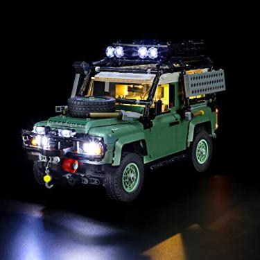 Imagem de GEAMENT LED Light Kit Compatible with Lego Land Rover Classic Defender 90 - for Icons 10317 Model Set (Model Set Not Included)